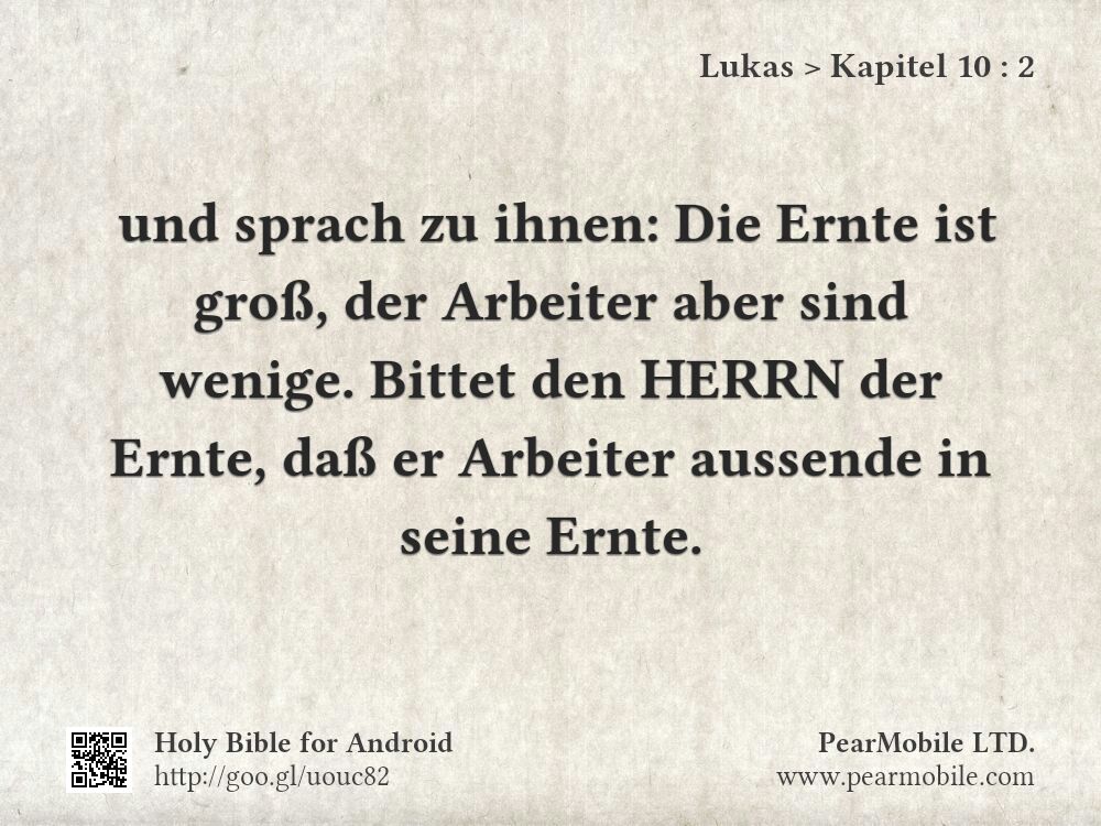 Lukas, Kapitel 10:2